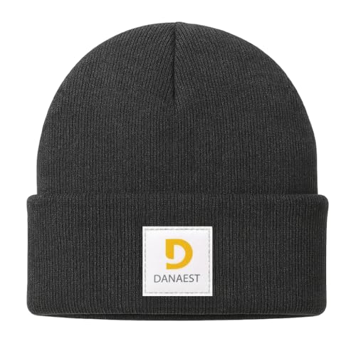 DANAEST Wintermütze Unisex – Rippstrick Cuff Beanie, weich und wärmend – Schiefergrau DANAEST Wintermütze Unisex – Rippstrick Cuff Beanie, weich und wärmend – Schiefergrau von DANAEST