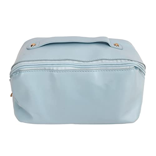 DANAIXZ Outdoor -Make -up -Tasche große Kapazität Reisen Toilettenbeutel Premium PU Leder Kosmetik Aufbewahrungsorganisator Kissen Form für Frauen Mädchen Reisen täglich Gebrauch (Blau) von DANAIXZ