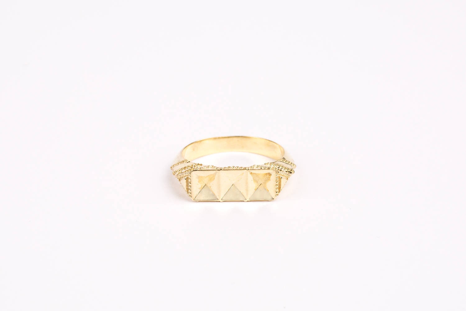 Art-Deco-Hochzeitsring Gold, Massives Gold Art-Deco-Ring von DANAKRESPIJEWELRY