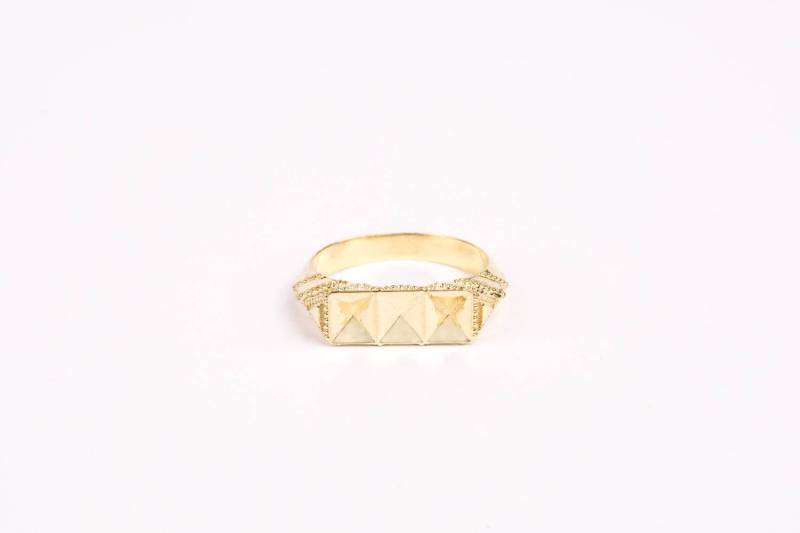 Art-Deco-Hochzeitsring Gold, Massives Gold Art-Deco-Ring von DANAKRESPIJEWELRY