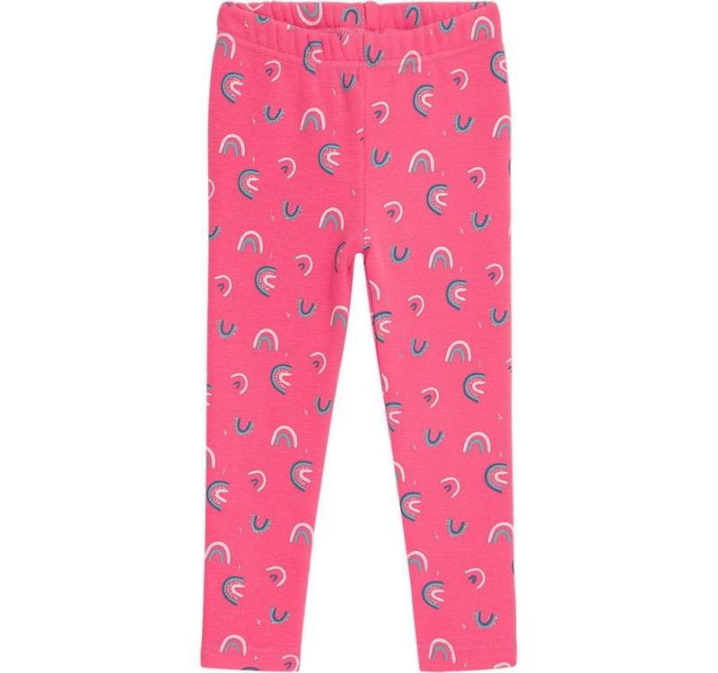 DANAMADE 7/8-Leggings Leggings (1-tlg) DANAMADE Thermo Leggings für Mädchen in Pink mit Regenbogen-Print von DANAMADE