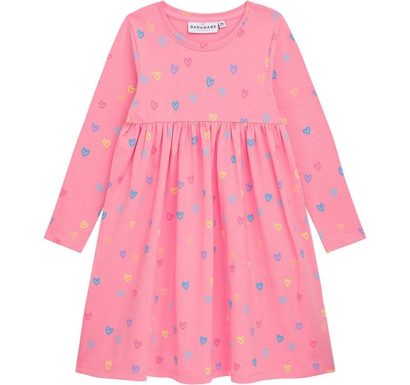 DANAMADE A-Linien-Kleid DELLA (1-tlg) DANAMADE Mädchen Kleid DELLA, Langarm, Herz-Print, Jersey von DANAMADE