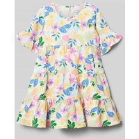 DANAMADE Kleid in Crinkle-Optik in Offwhite, Größe 134 von DANAMADE