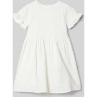 DANAMADE Kleid mit Strukturmuster in Ecru, Größe 128 von DANAMADE