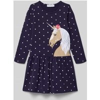 DANAMADE Minikleid mit Motiv-Print Modell 'FERAY' in Marine, Größe 134 von DANAMADE
