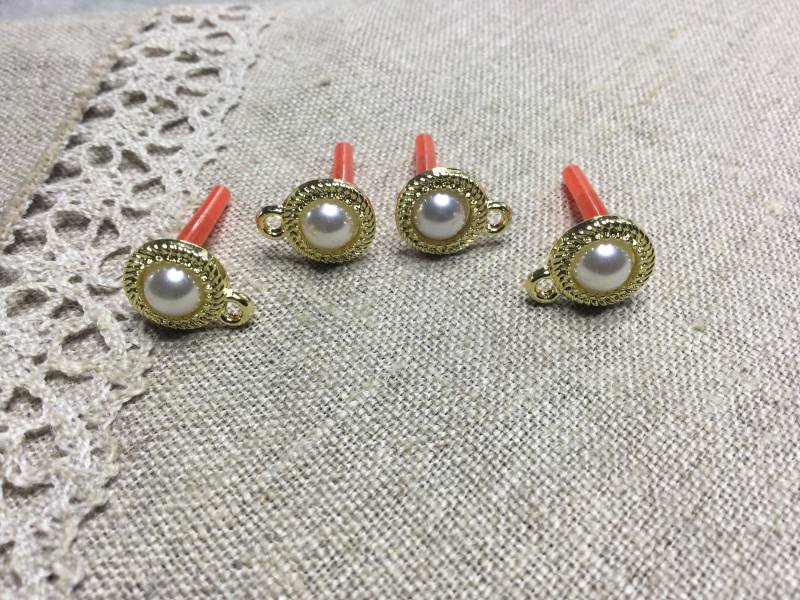 Set Von 4 Stück.trend Perle Imitation Ohrstecker Zubehör von DANAROSE12