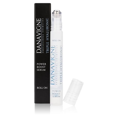 Danavigne Hyaluron Eye Roll On - Hyaluron Serum hochdosiert gegen Augenringe, dreifach Hyaluronsäure Serum Gesicht gegen Falten, für Männer und Frauen (1x10ml) von DANAVIGNE