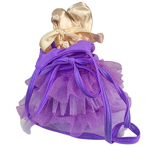 DANCEWEAR Tülltasche in Form von Tutu DL Lycra und Glitzertüll – für Ballerinas / Mädchen/Mädchen/Akademische Aufsätze/Tanzlehrer (Lila) von DANCEWEAR