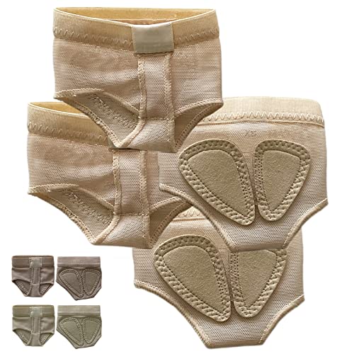 DANCEYOU Füßlinge Ballenschutz Tanzen Footundeez Barfußschuh Zehenpolster Zehenkappen Zehenschutz für Tänzer Trainieren und Sport 2er Pack L von DANCEYOU