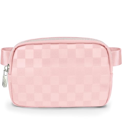 DANCOUR Karierte Gürteltasche, Crossbody-Tasche, Bauchtasche, Ledergürteltasche, Crossbody, Bauchtaschen für Frauen, Crossbody-Taschen für Frauen, Hüfttasche, Crossbody Fanny Pack für Damen Herren von DANCOUR