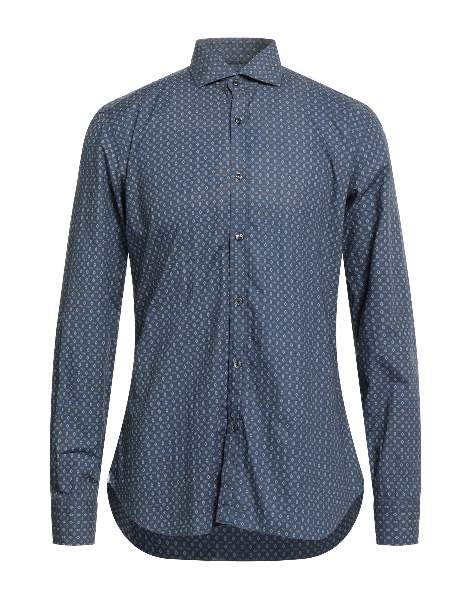 DANDYLIFE by BARBA Napoli Hemd Herren Taubenblau von DANDYLIFE by BARBA Napoli