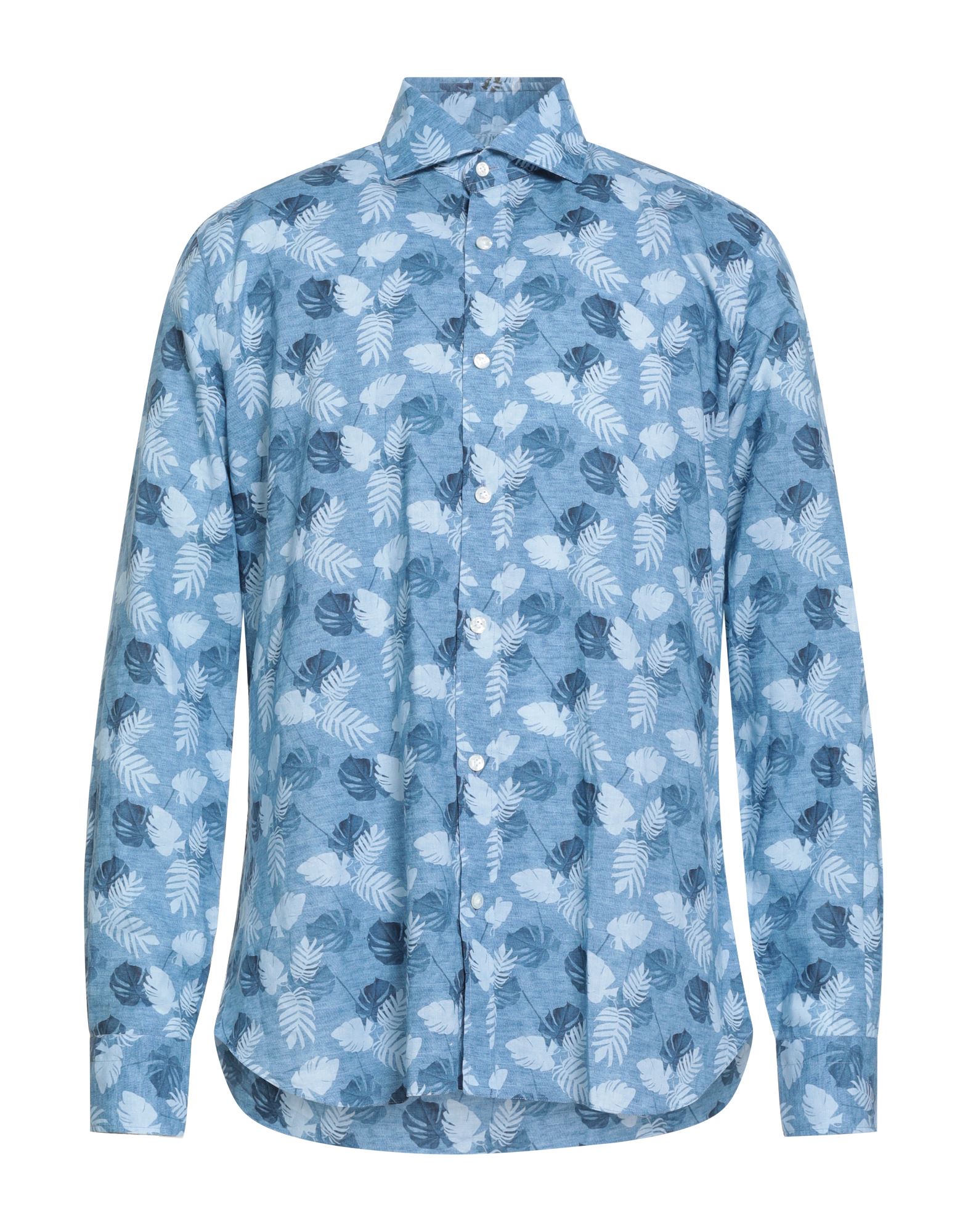 DANDYLIFE by BARBA Napoli Hemd Herren Azurblau von DANDYLIFE by BARBA Napoli