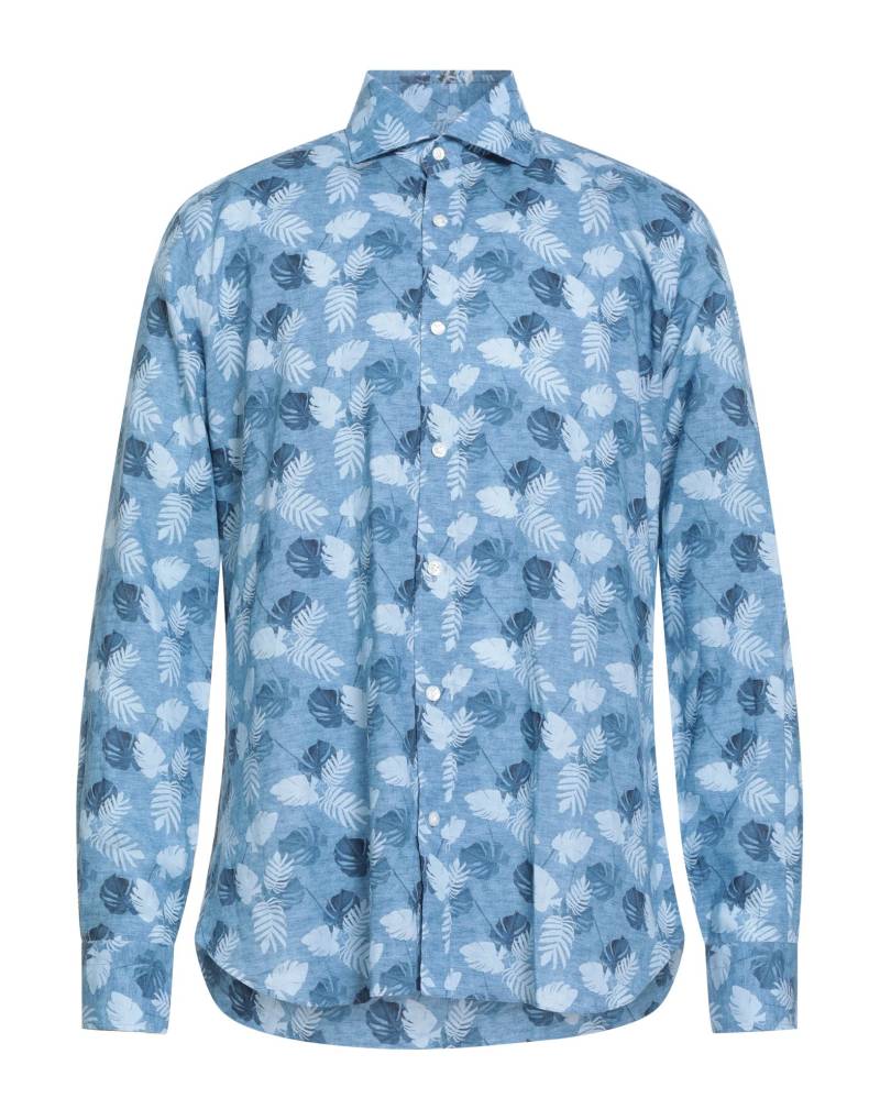 DANDYLIFE by BARBA Napoli Hemd Herren Azurblau von DANDYLIFE by BARBA Napoli