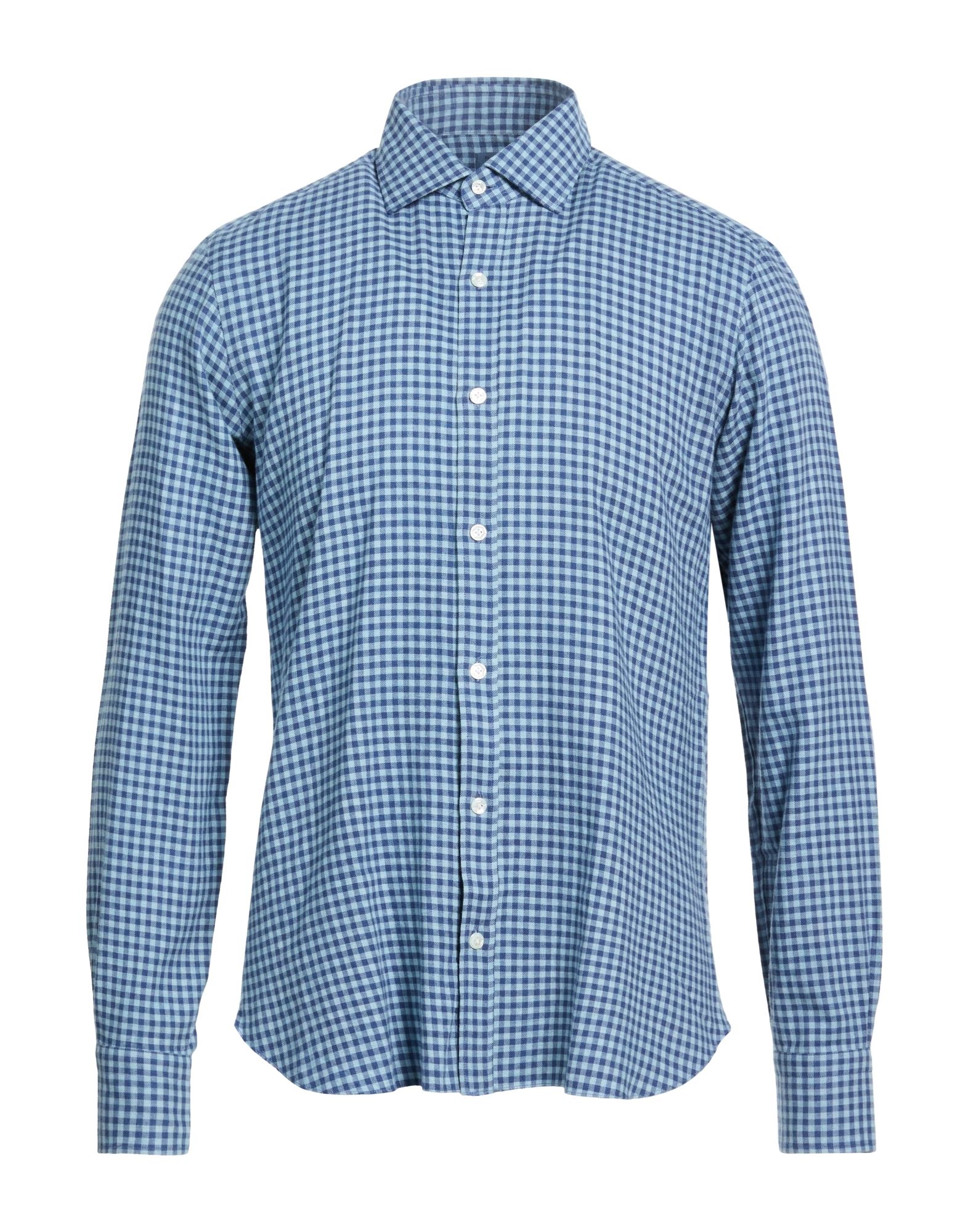 DANDYLIFE by BARBA Napoli Hemd Herren Azurblau von DANDYLIFE by BARBA Napoli