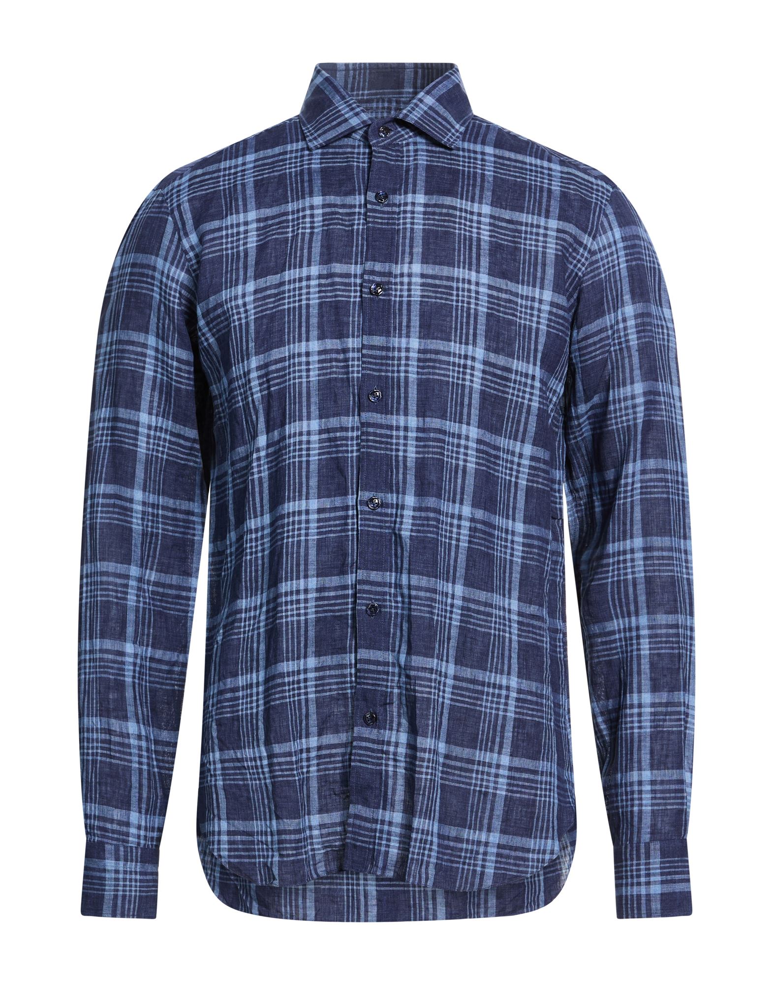 DANDYLIFE by BARBA Napoli Hemd Herren Blau von DANDYLIFE by BARBA Napoli