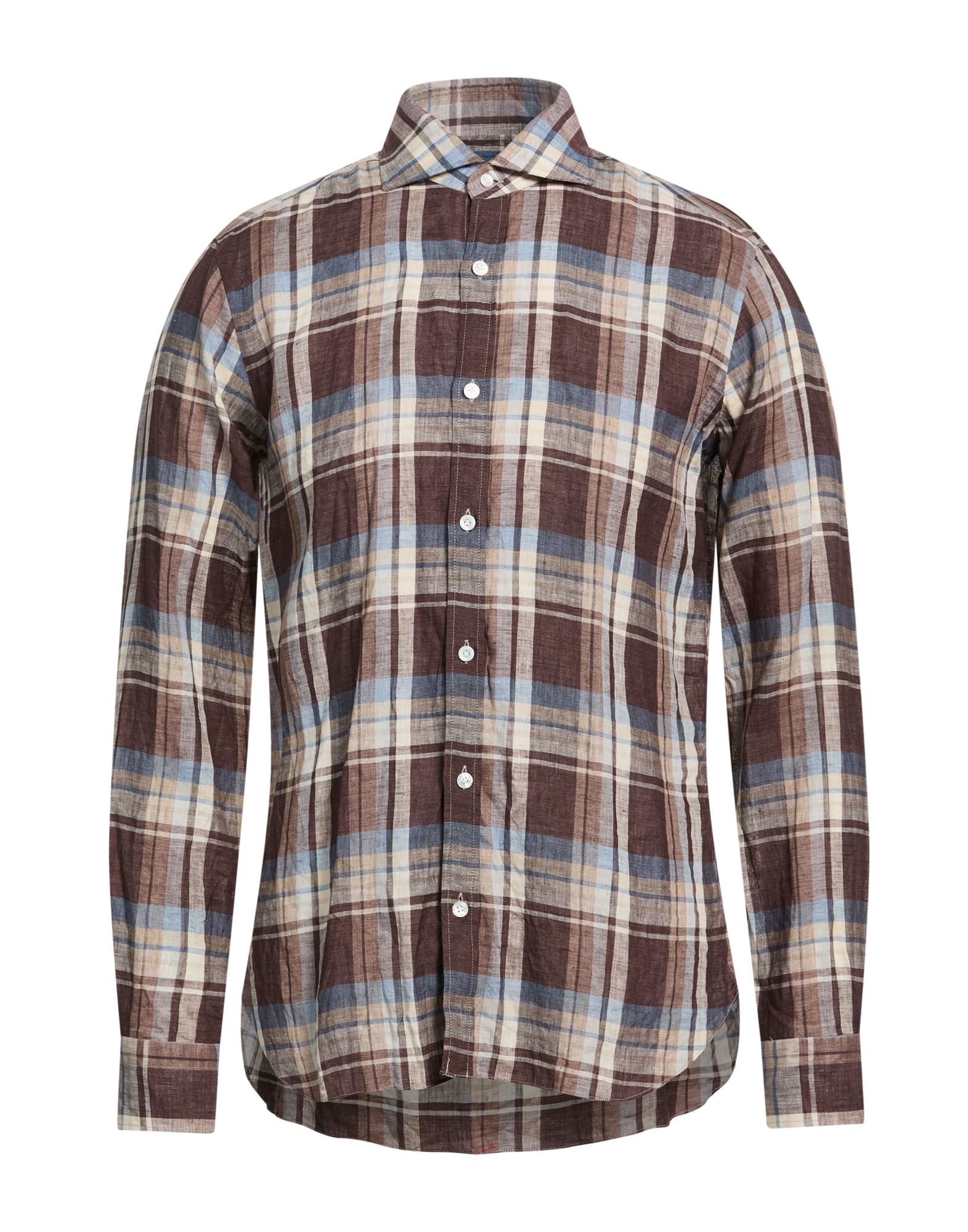 DANDYLIFE by BARBA Napoli Hemd Herren Braun von DANDYLIFE by BARBA Napoli