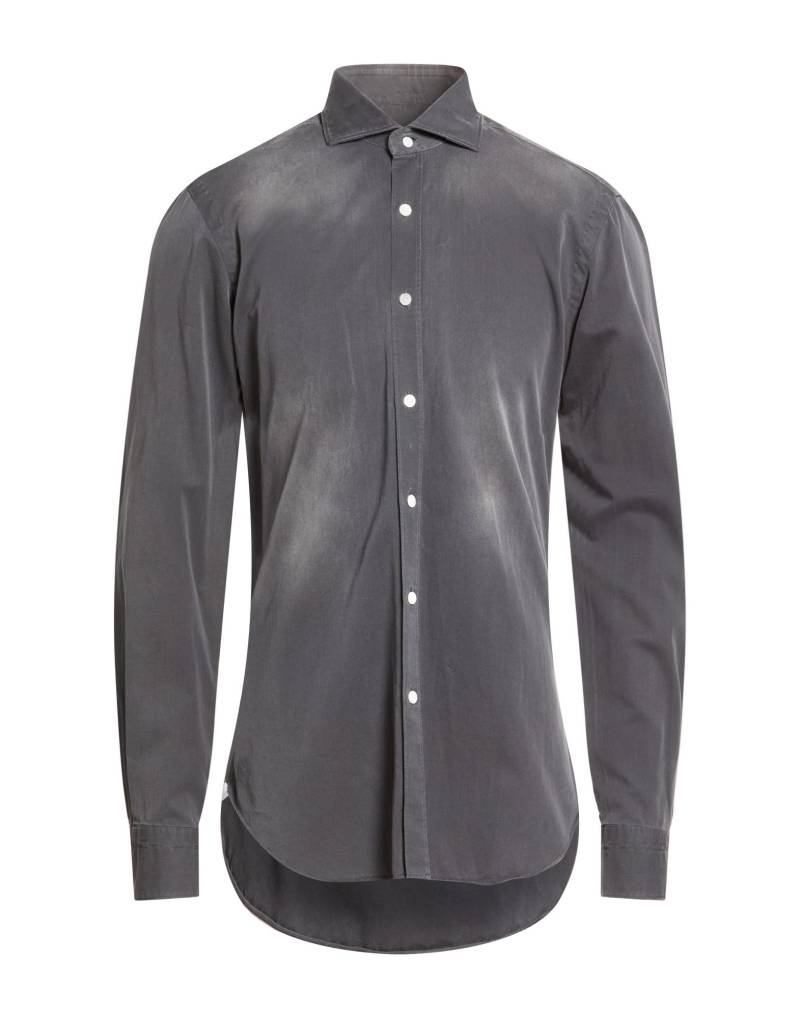 DANDYLIFE by BARBA Napoli Hemd Herren Braungrau von DANDYLIFE by BARBA Napoli