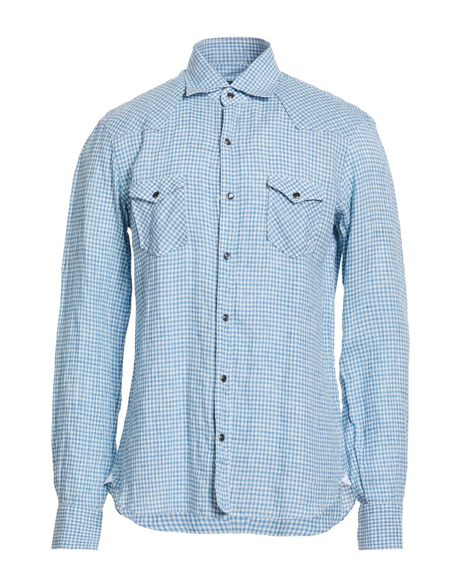 DANDYLIFE by BARBA Napoli Hemd Herren Hellblau von DANDYLIFE by BARBA Napoli