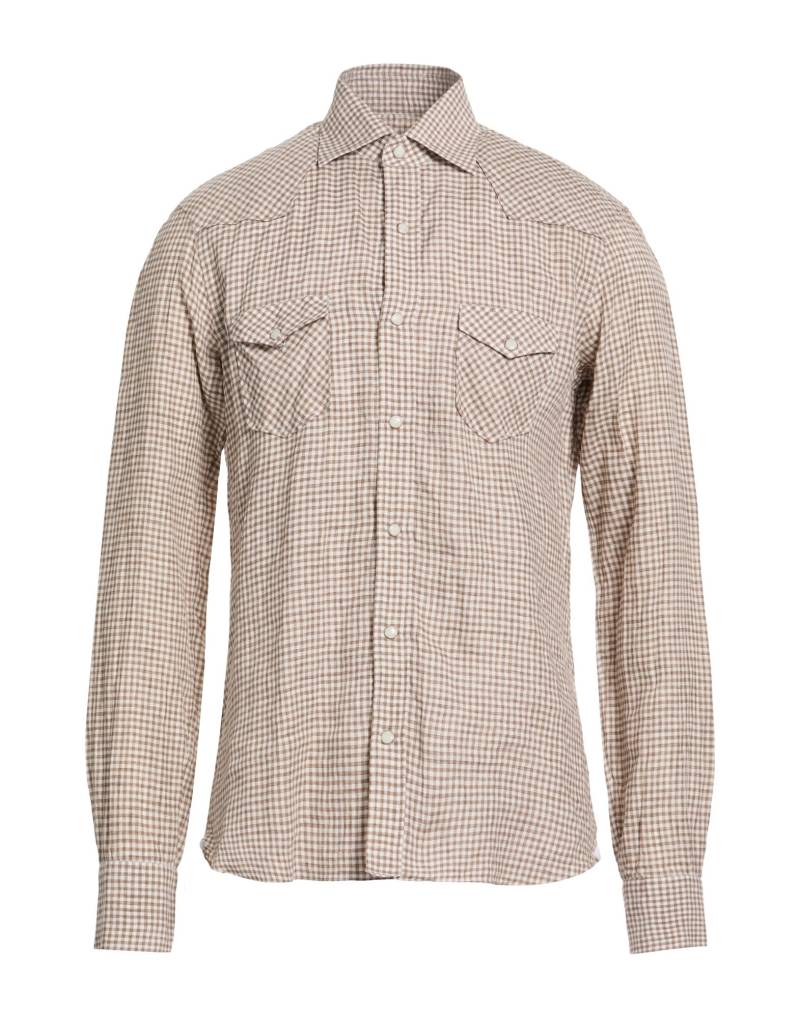 DANDYLIFE by BARBA Napoli Hemd Herren Khaki von DANDYLIFE by BARBA Napoli