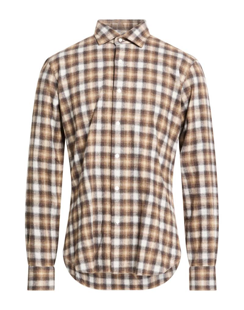 DANDYLIFE by BARBA Napoli Hemd Herren Khaki von DANDYLIFE by BARBA Napoli