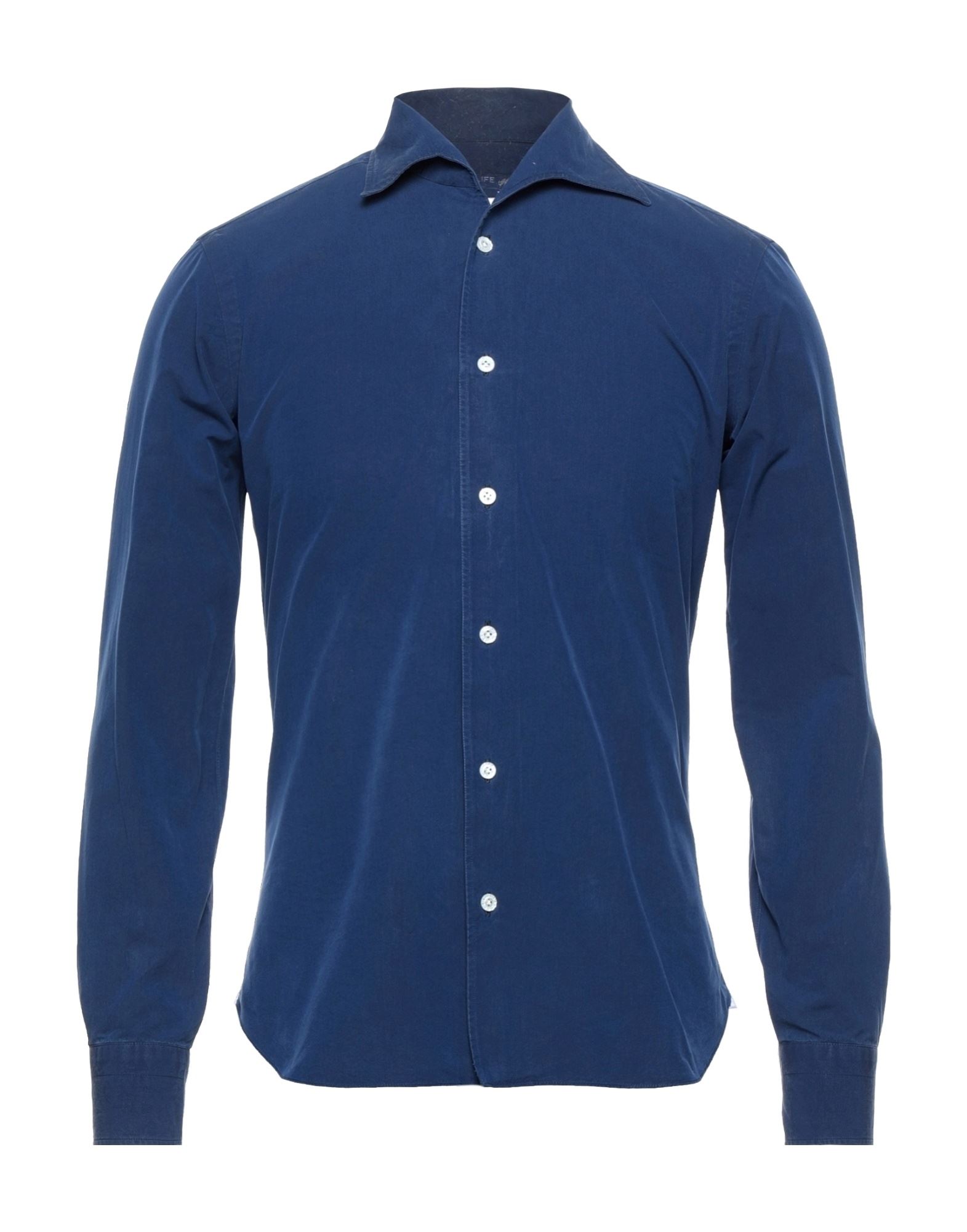 DANDYLIFE by BARBA Napoli Hemd Herren Nachtblau von DANDYLIFE by BARBA Napoli