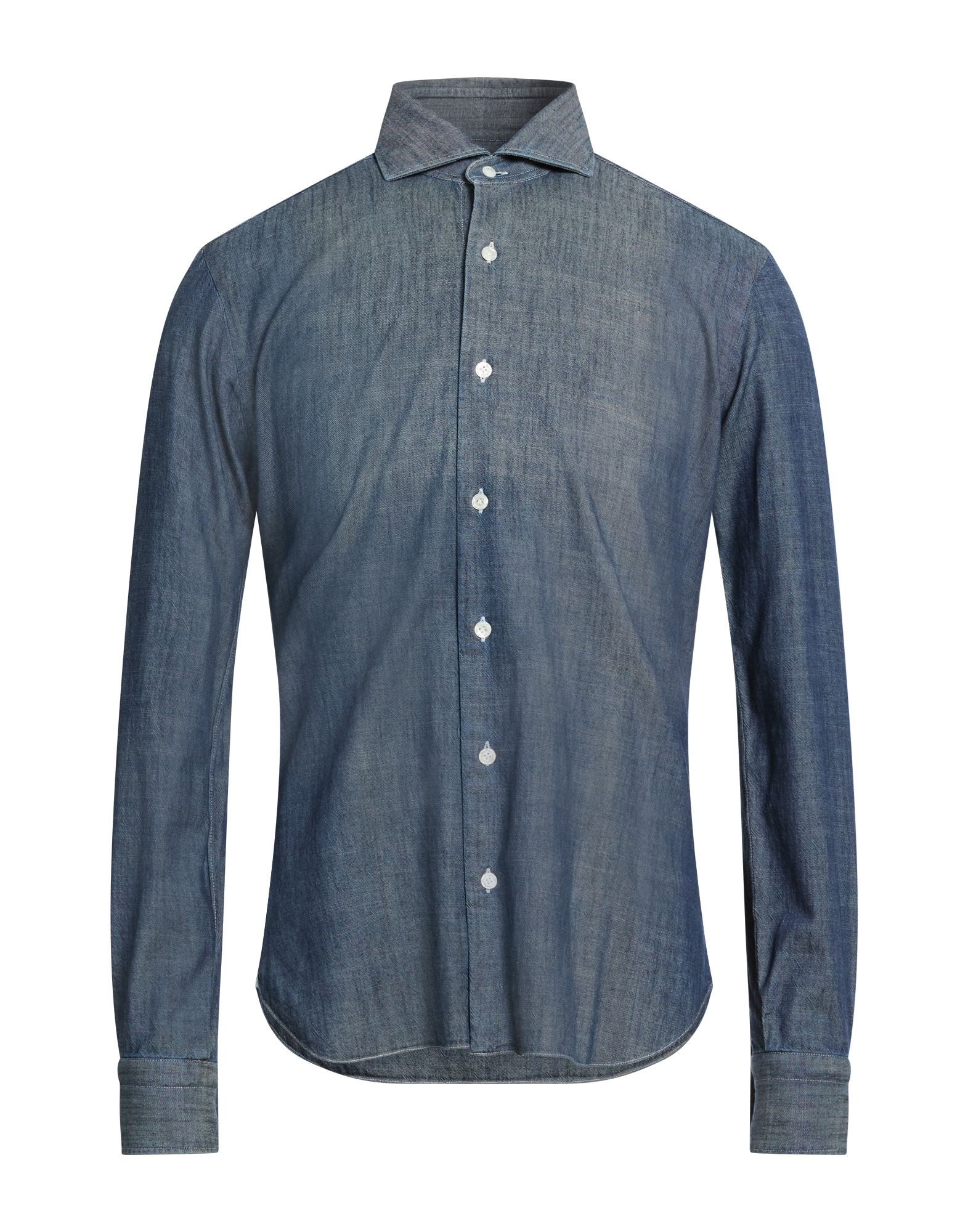 DANDYLIFE by BARBA Napoli Jeanshemd Herren Blau von DANDYLIFE by BARBA Napoli