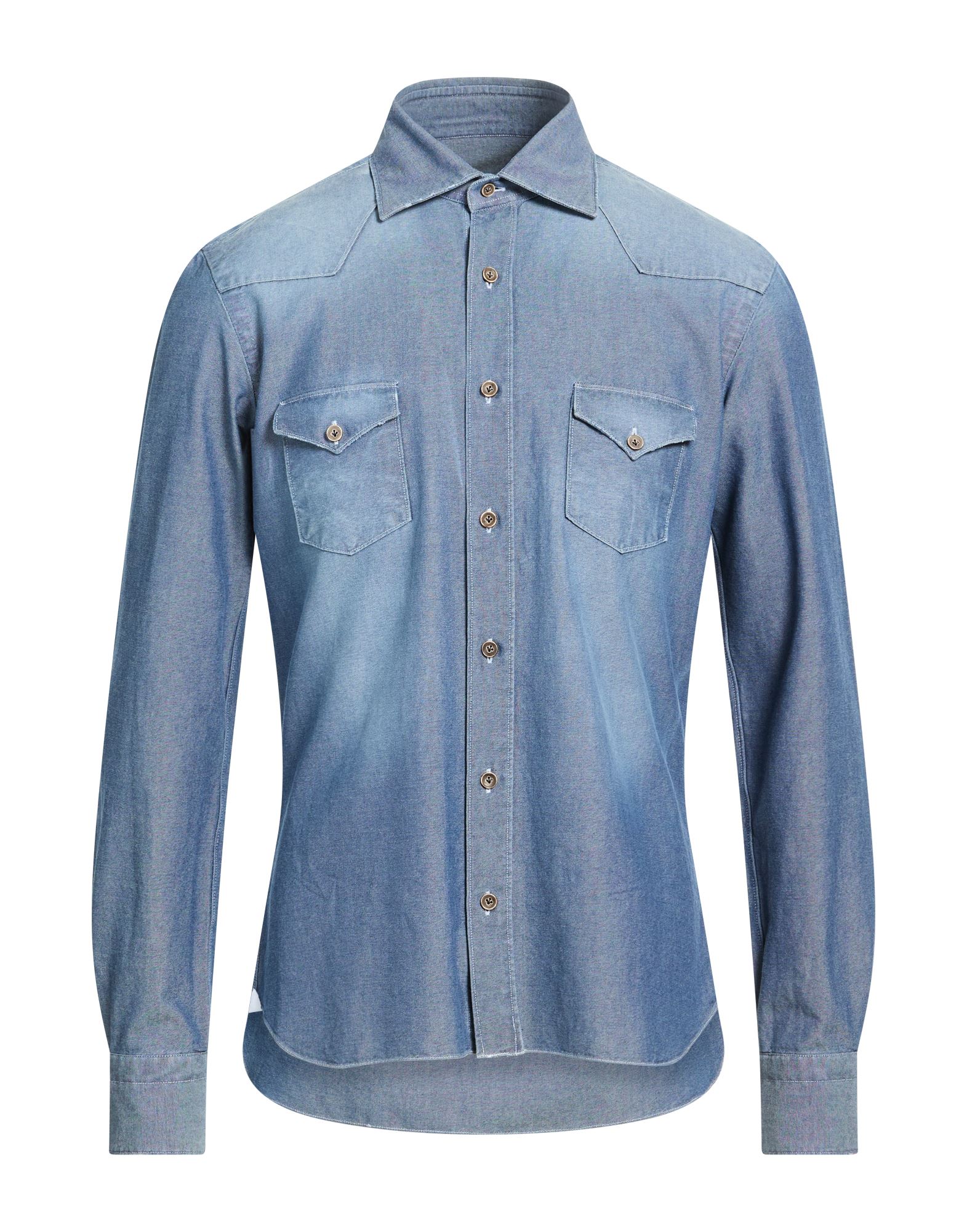 DANDYLIFE by BARBA Napoli Jeanshemd Herren Blau von DANDYLIFE by BARBA Napoli