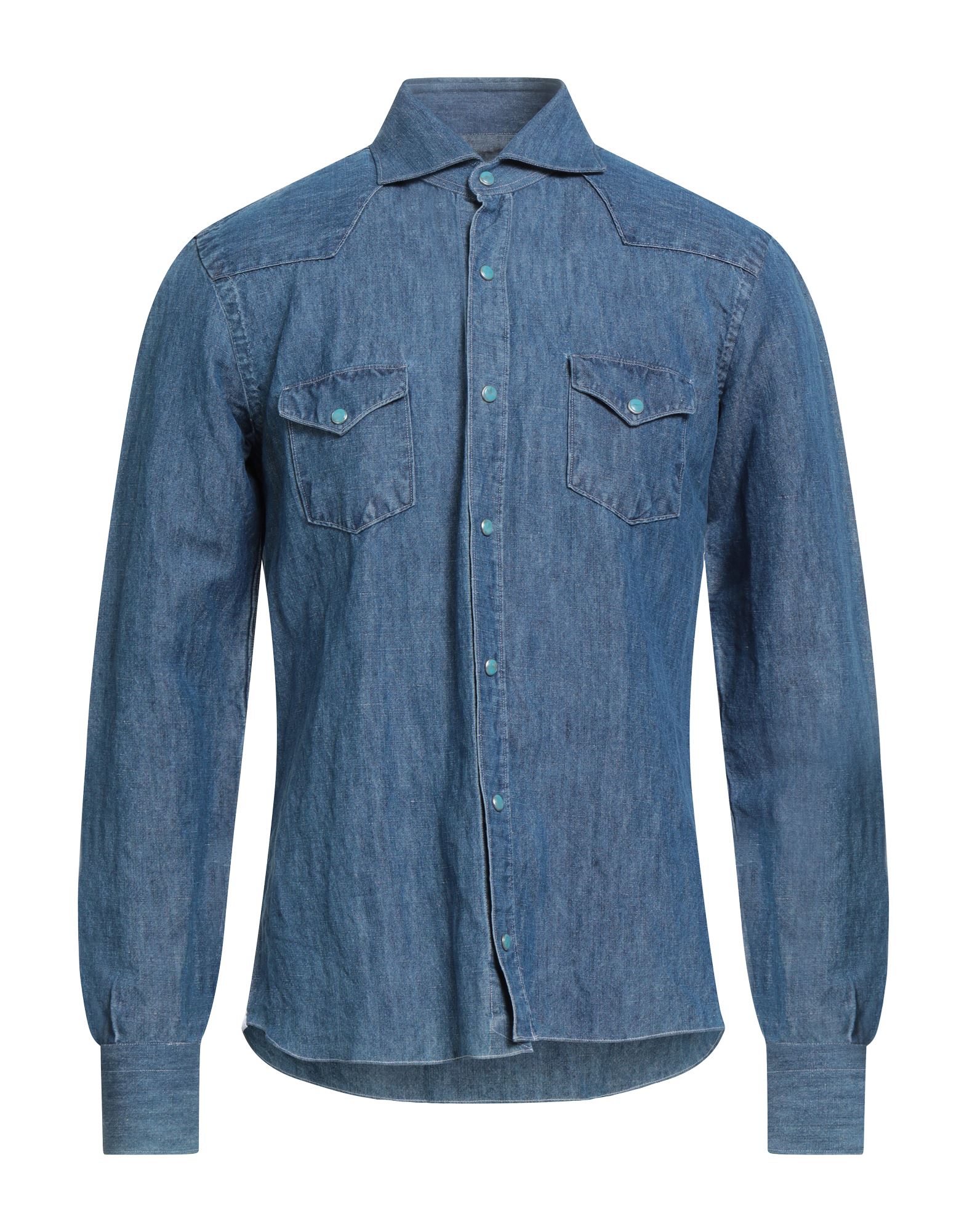 DANDYLIFE by BARBA Napoli Jeanshemd Herren Blau von DANDYLIFE by BARBA Napoli