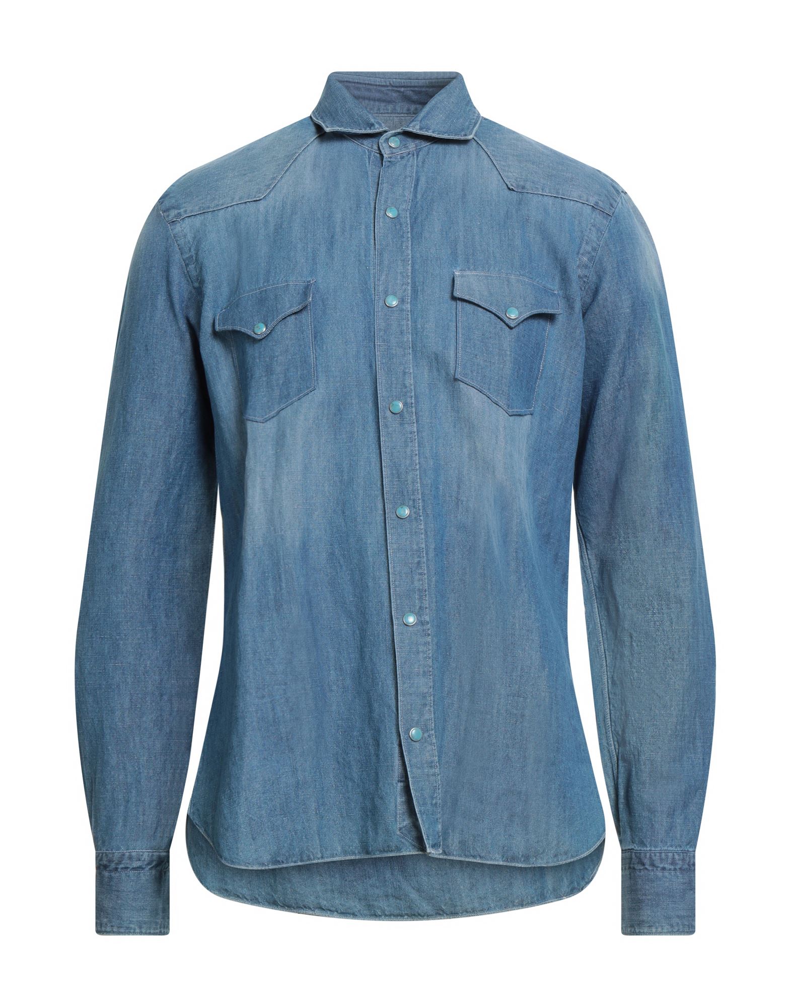 DANDYLIFE by BARBA Napoli Jeanshemd Herren Blau von DANDYLIFE by BARBA Napoli