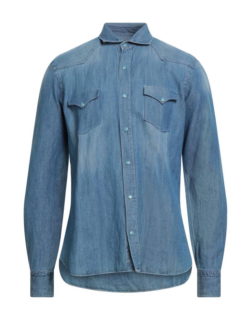 DANDYLIFE by BARBA Napoli Jeanshemd Herren Blau von DANDYLIFE by BARBA Napoli