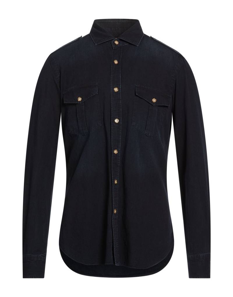 DANDYLIFE by BARBA Napoli Jeanshemd Herren Nachtblau von DANDYLIFE by BARBA Napoli