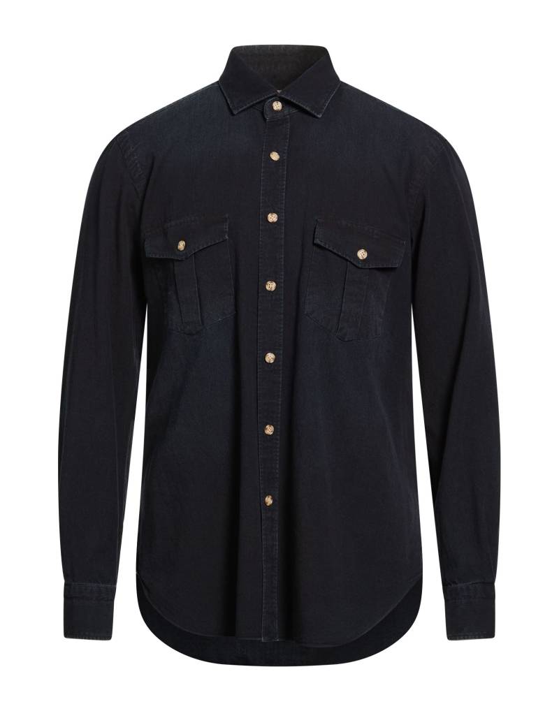 DANDYLIFE by BARBA Napoli Jeanshemd Herren Nachtblau von DANDYLIFE by BARBA Napoli