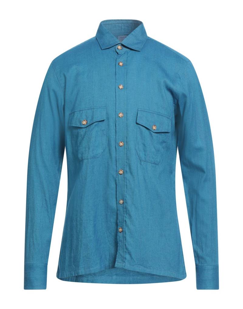 DANDYLIFE by BARBA Napoli Hemd Herren Blau von DANDYLIFE by BARBA Napoli