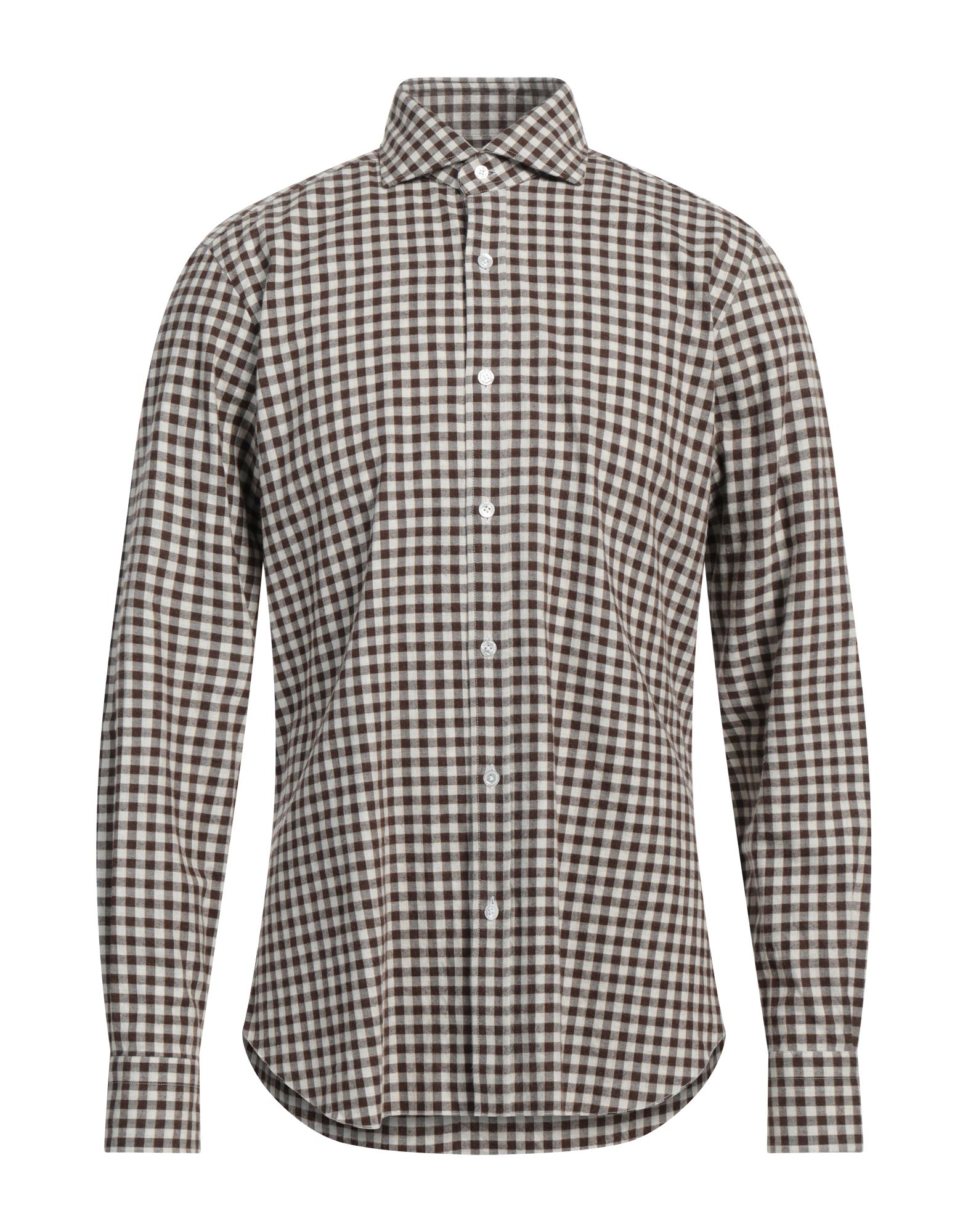 DANDYLIFE by BARBA Napoli Hemd Herren Dunkelbraun DANDYLIFE by BARBA Napoli Hemd Herren Dunkelbraun von DANDYLIFE by BARBA Napoli