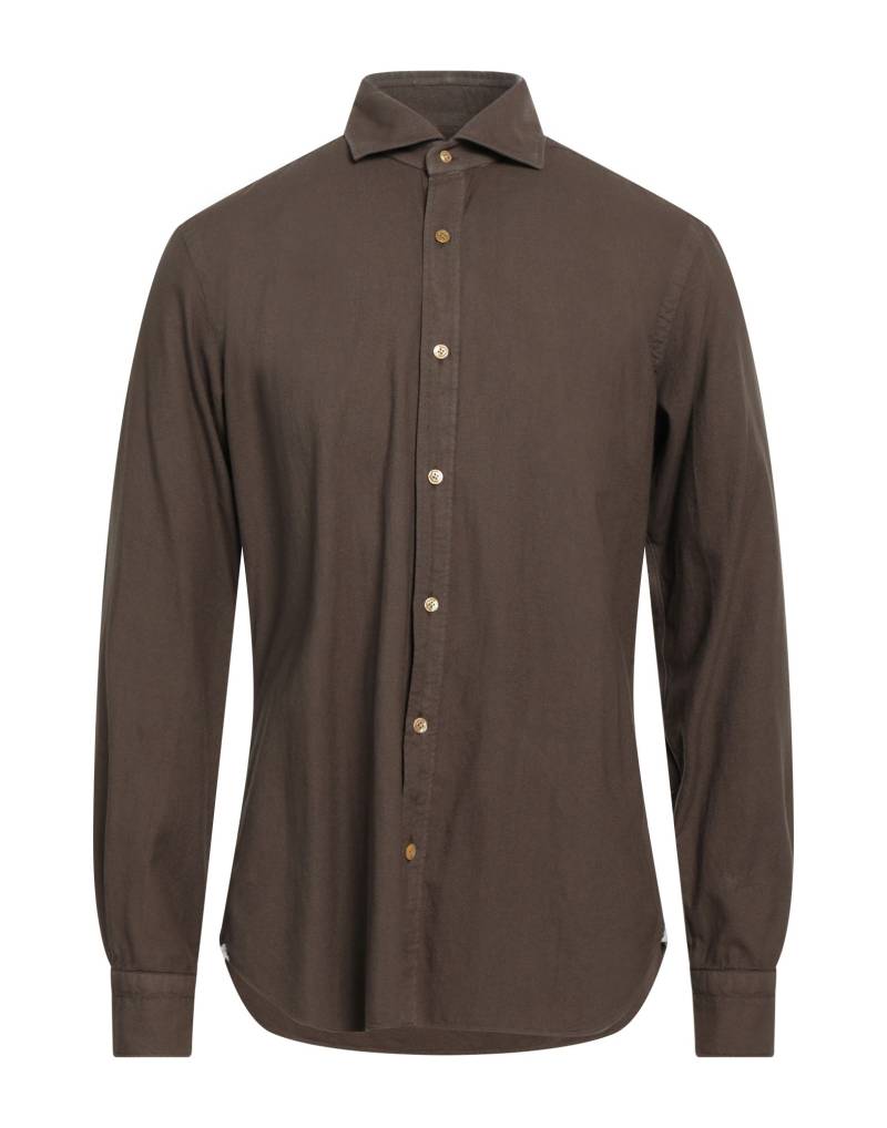 DANDYLIFE by BARBA Napoli Hemd Herren Khaki von DANDYLIFE by BARBA Napoli