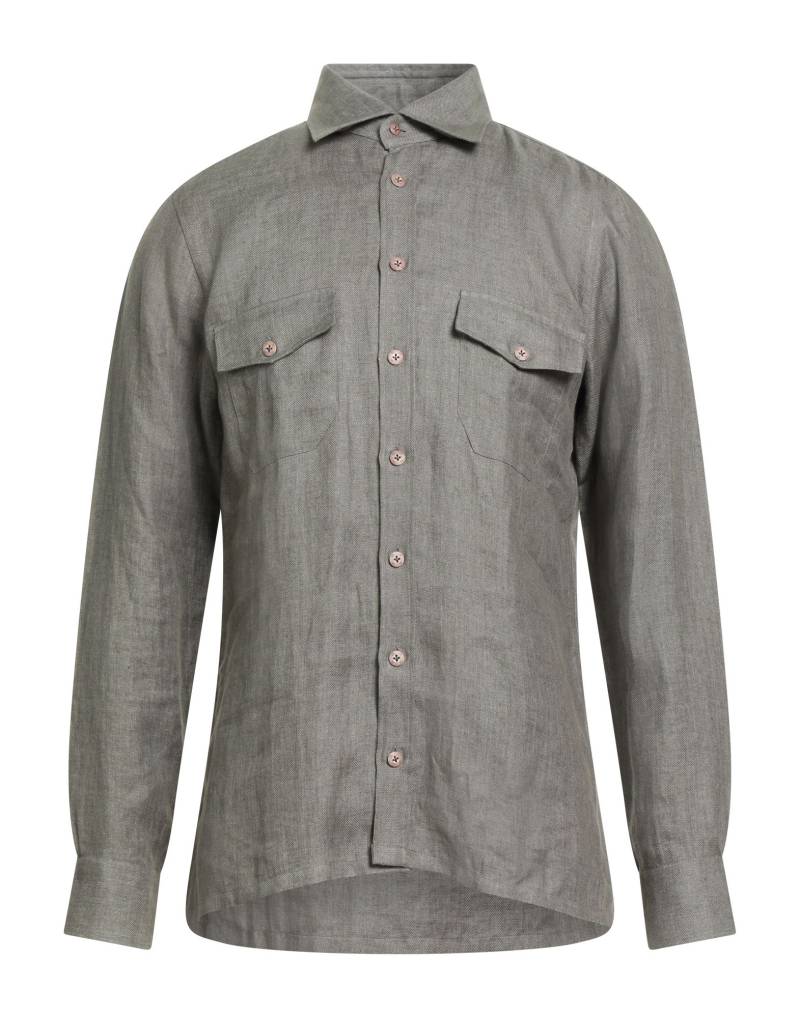 DANDYLIFE by BARBA Napoli Hemd Herren Militärgrün von DANDYLIFE by BARBA Napoli