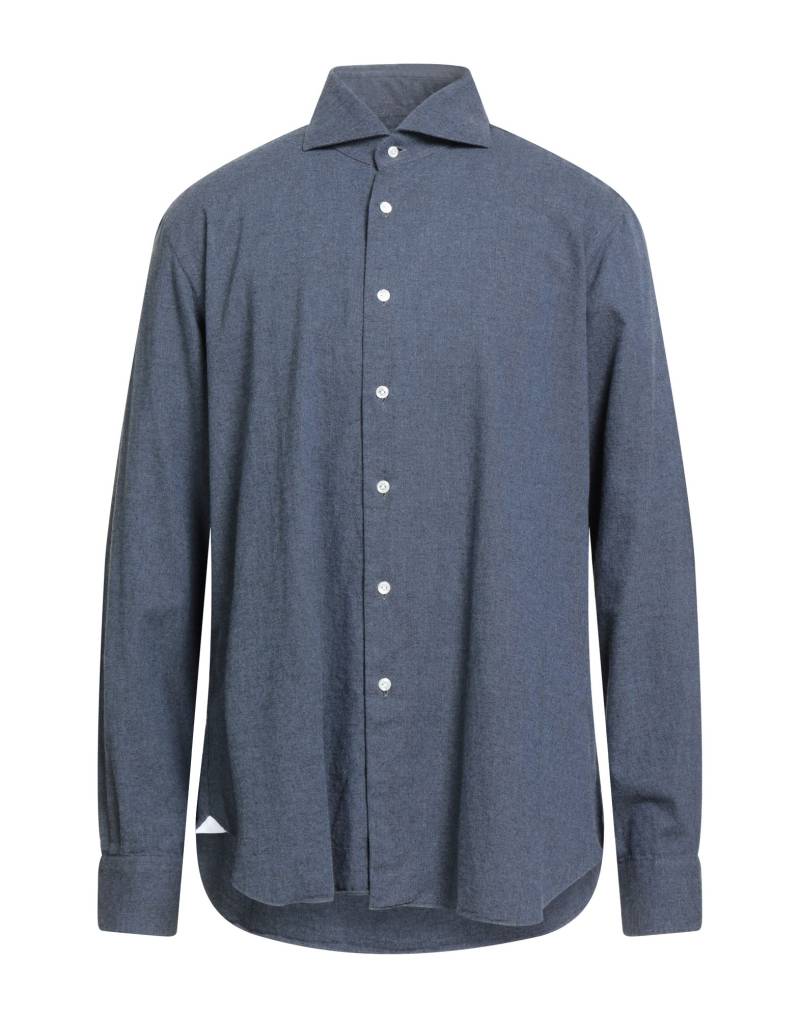 DANDYLIFE by BARBA Napoli Hemd Herren Taubenblau von DANDYLIFE by BARBA Napoli