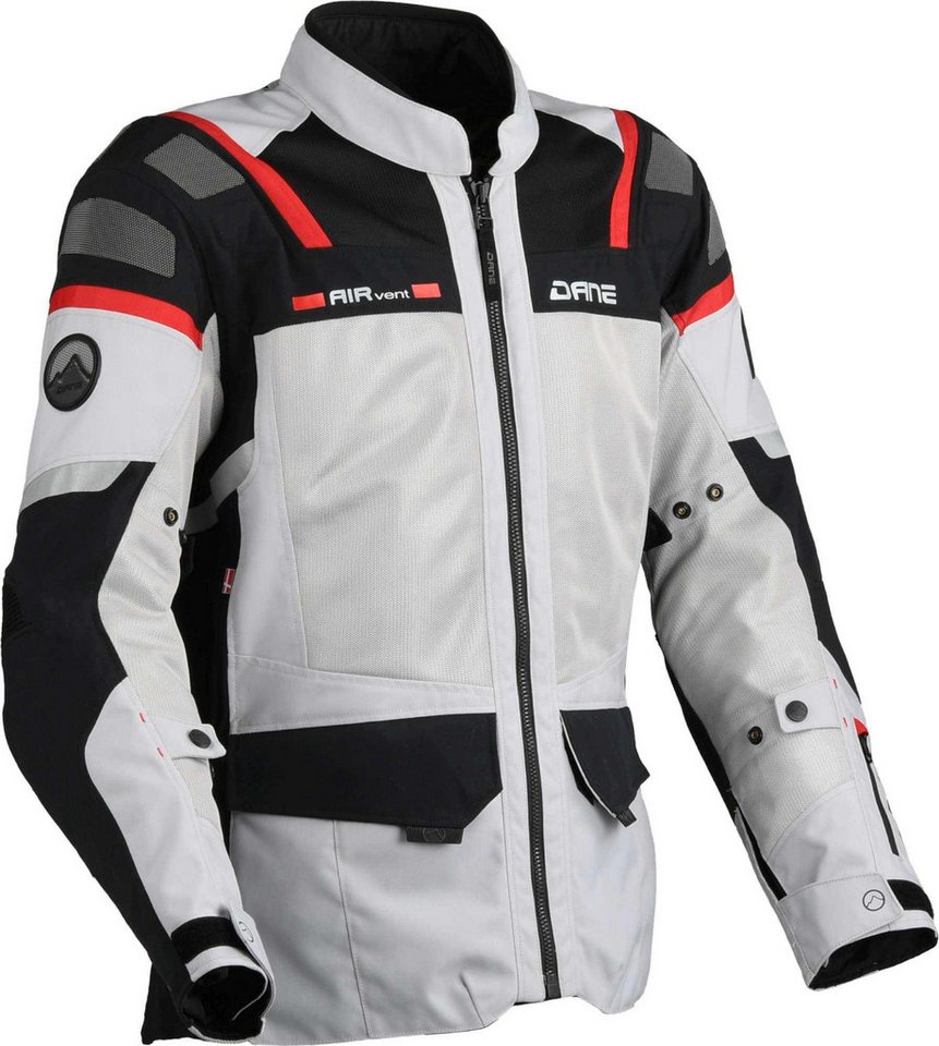 DANE Motorradjacke Sundby 2 Mesh Motorrad Textiljacke Rückenprotektor vorbereitet,Verbindungsreißverschluss,Ellenbogenp von DANE