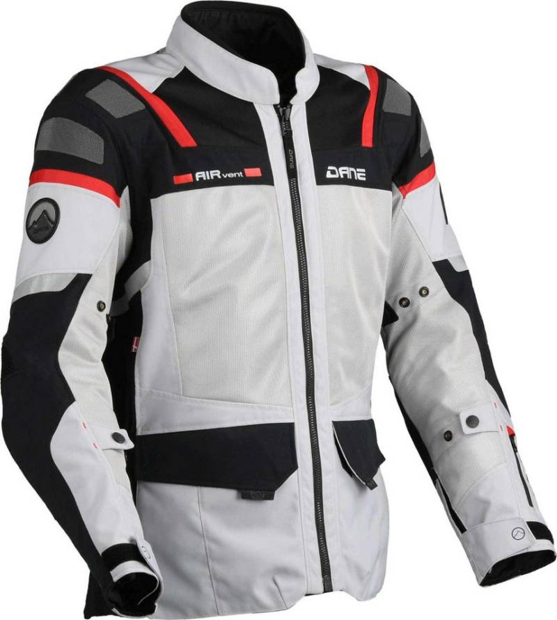 DANE Motorradjacke Sundby 2 Mesh Motorrad Textiljacke Rückenprotektor vorbereitet,Verbindungsreißverschluss,Ellenbogenp von DANE