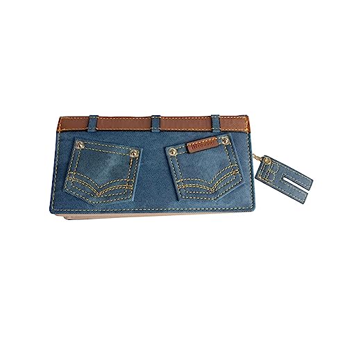 DANETI Damen Geldbörse Portemonnaie Muster Lange Personalisierte Damen Geldbörse Große Kapazität Clutch Student PU Geldklammer, 100 % nagelneu von DANETI