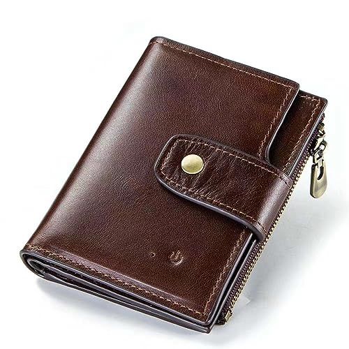 Herren Brieftaschen Blauzahn-Anti-Diebstahl Smart Wallet Echtes Leder GPS Standort Geldbörse RFID Kartenhalter, coffee von DANETI