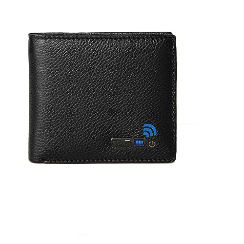 Herren Geldbörsen Smart Wallet Wallet Geschenk für Vatertag Slim Kreditkartenhalter Brieftaschen, Schwarz von DANETI