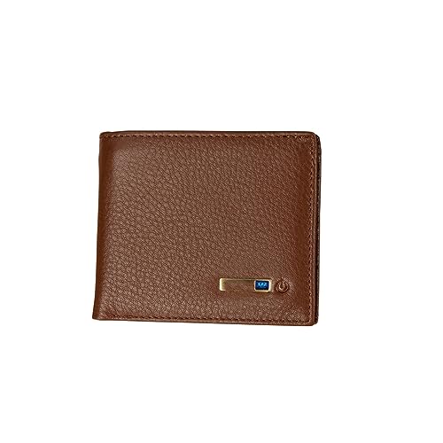 Herren Geldbörsen Smart Wallet Wallet Geschenk für Vatertag Slim Kreditkartenhalter Brieftaschen, braun von DANETI