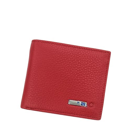 Herren Geldbörsen Smart Wallet Wallet Geschenk für Vatertag Slim Kreditkartenhalter Brieftaschen, rot von DANETI