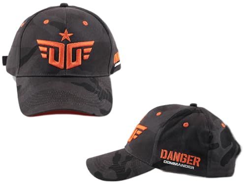 DANGER COMMANDER Herren Basecap in SweatMasking-Camouflage-Optik Snapback Tactical Mütze Gamingcap Gaming Unisex One Size schwarz graues Tarnmuster Baumwolle Basecap Käppi Army-Look Jagd von DANGER COMMANDER