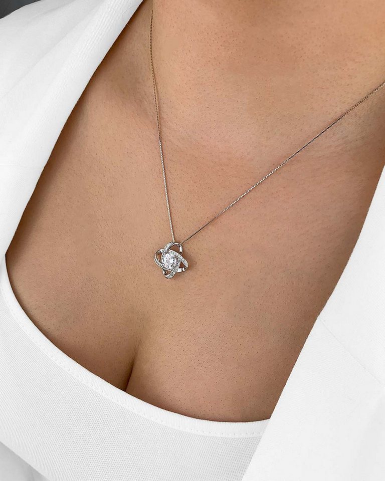 DANIEL CLIFFORD Kette mit Anhänger 'Cassandra' Damen Halskette Silber 925 mit Anhänger (inkl. Verpackung), 45cm filigrane Kette aus 925 Sterlingsilber mit Zirkonia-Kristallen von DANIEL CLIFFORD