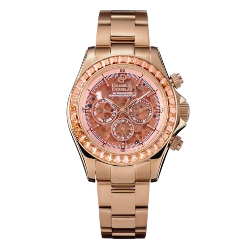 Armbanduhr, mechanisch, automatisch, selbstaufziehend, DD8812, analog, automatisch, Daniel&Douglas, Skelett, Roségold, Herren, DD8812 von DANIEL&DOUGLAS(ダニエルアンドダグラス)