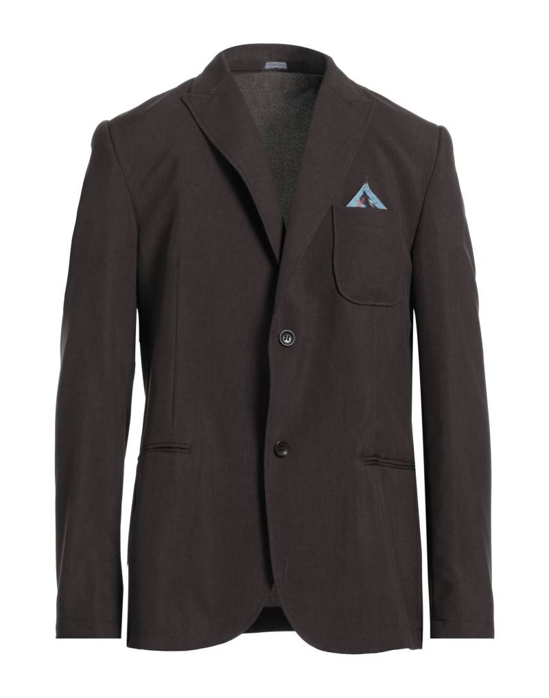 DANIELE ALESSANDRINI HOMME Blazer Herren Dunkelbraun von DANIELE ALESSANDRINI HOMME