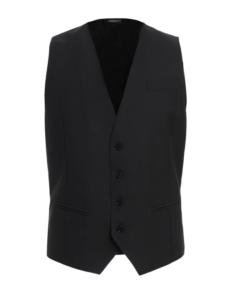 DANIELE ALESSANDRINI HOMME Couture-weste Herren Schwarz von DANIELE ALESSANDRINI HOMME