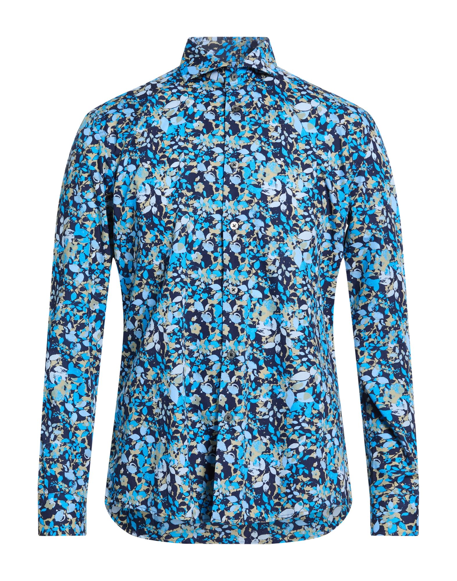 DANIELE ALESSANDRINI HOMME Hemd Herren Azurblau von DANIELE ALESSANDRINI HOMME